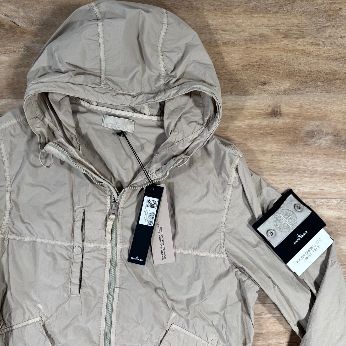Stone Island Nylon Smerigliato Ghost Jacket in Beige