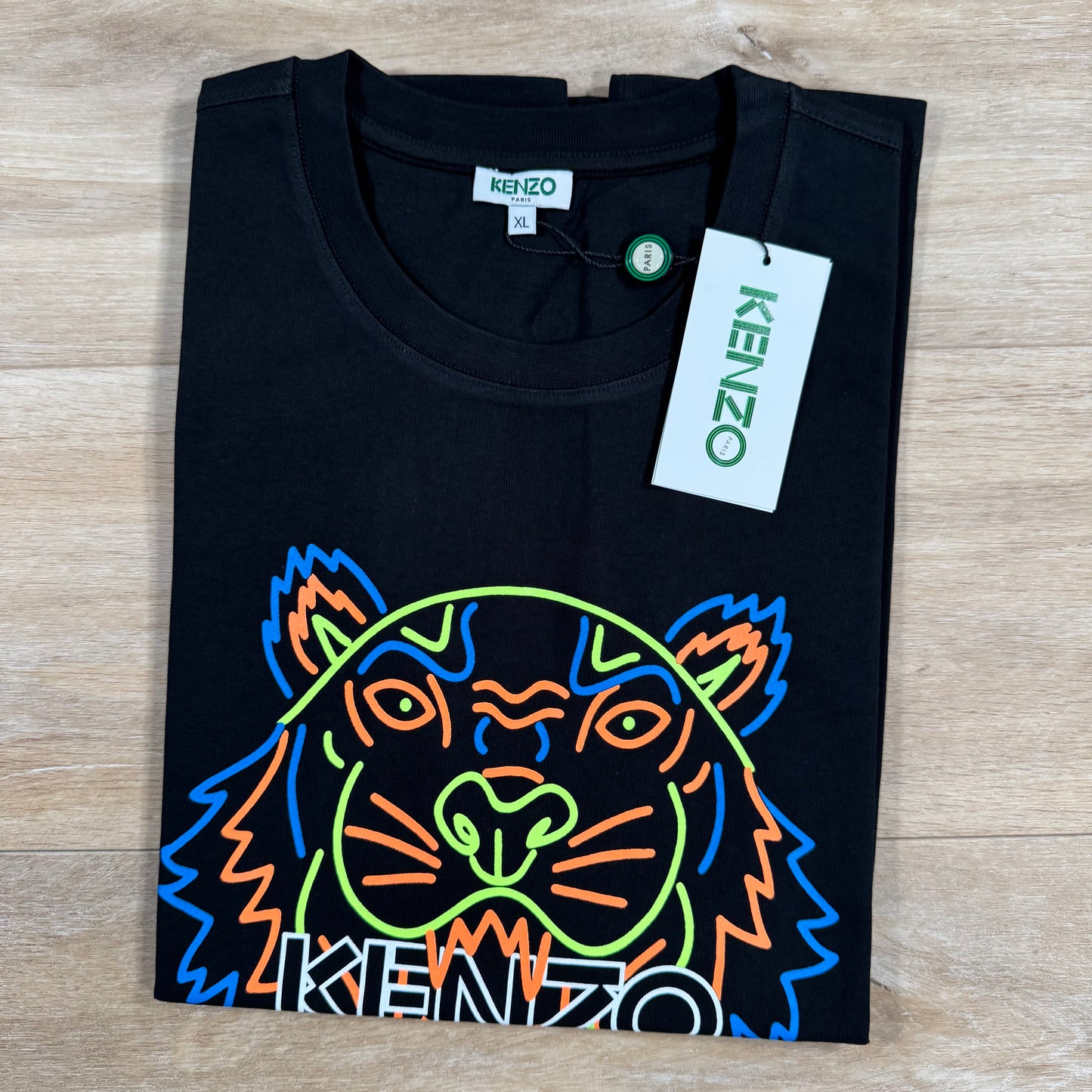 Kenzo Tiger Print T-Shirt in Black