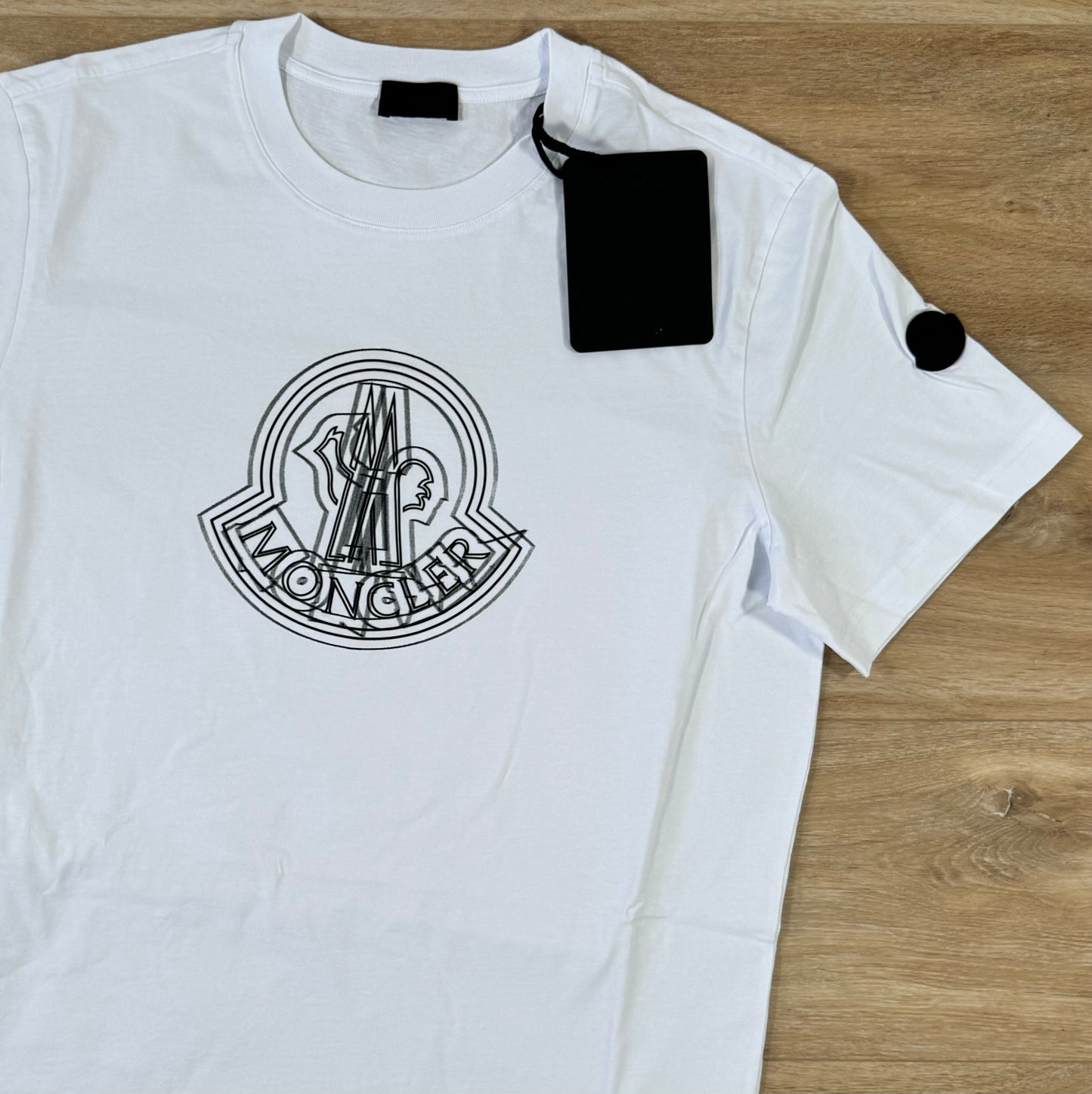 Moncler Logo Motif T-Shirt in White