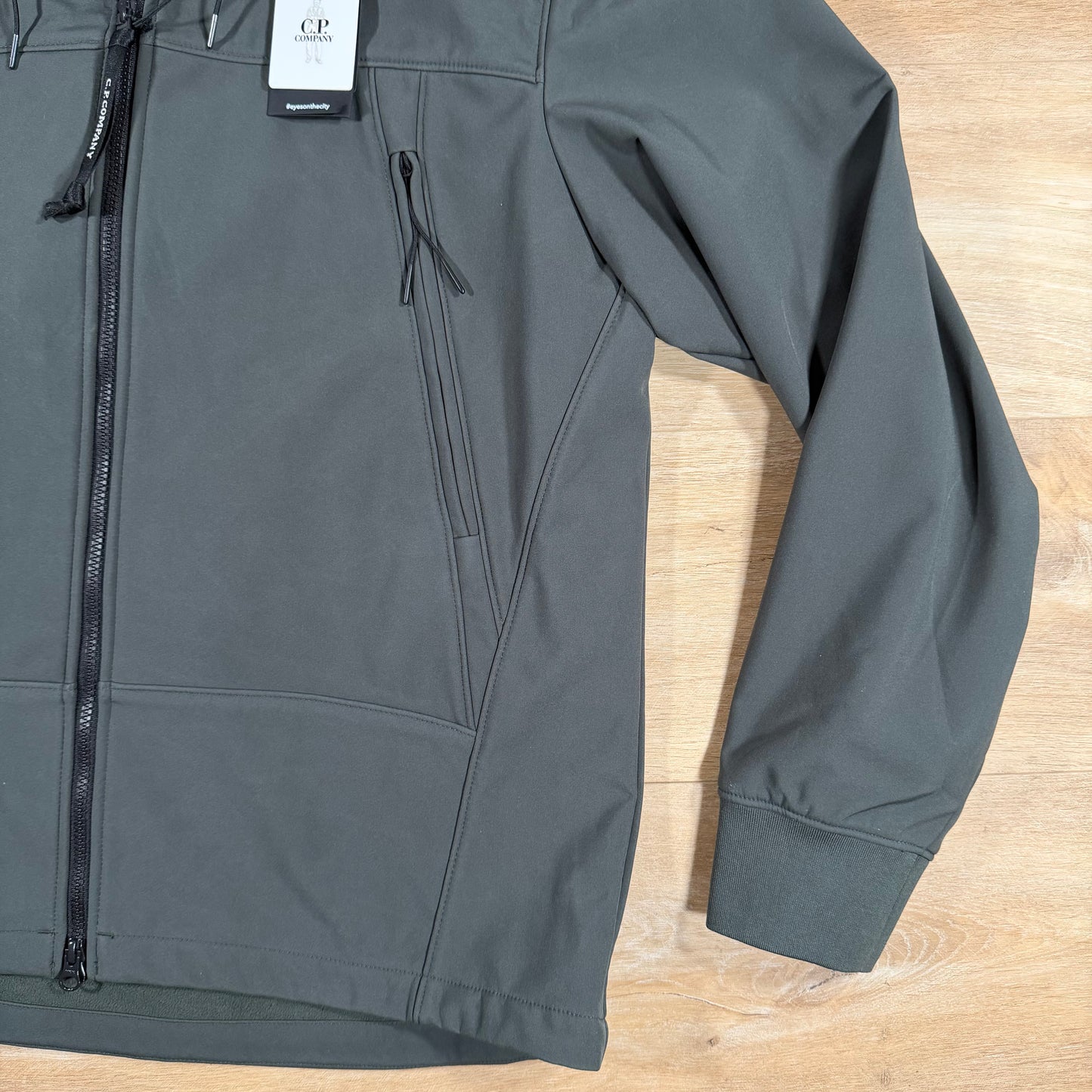 C.P. Company Shell-R Goggle Jacket in Dark Shadow - Grey