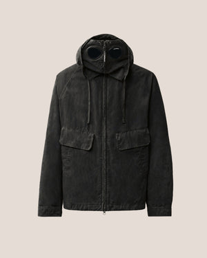C.P. Company Twill Mixed Explorer Jacket in Black