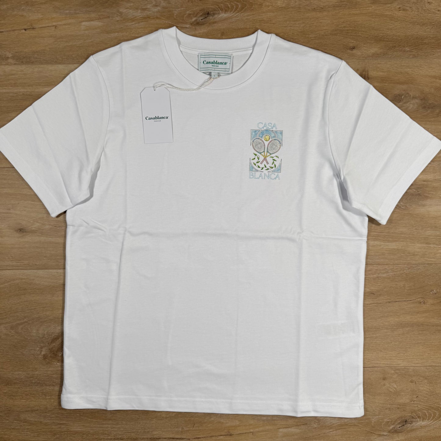 Casablanca Tennis Pastelle T-Shirt in White