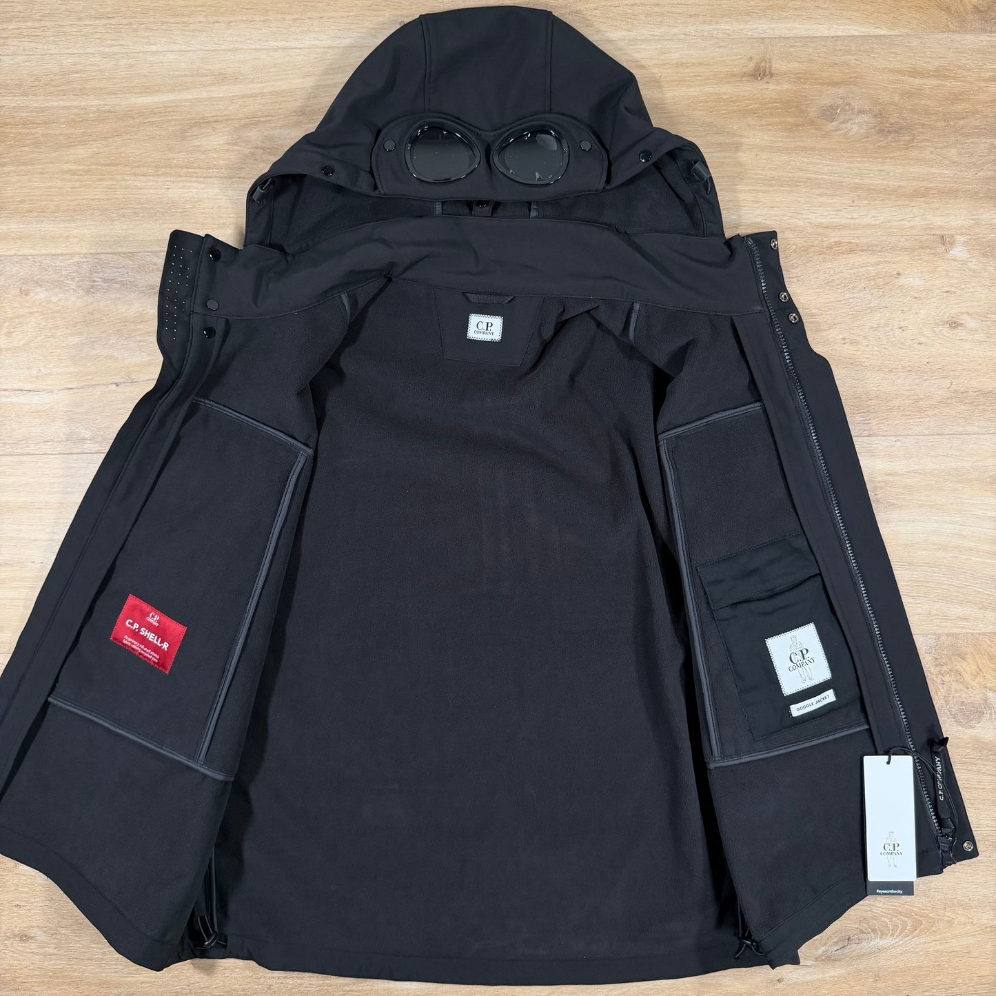 C.P. Company Shell-R Goggle Gilet in Black