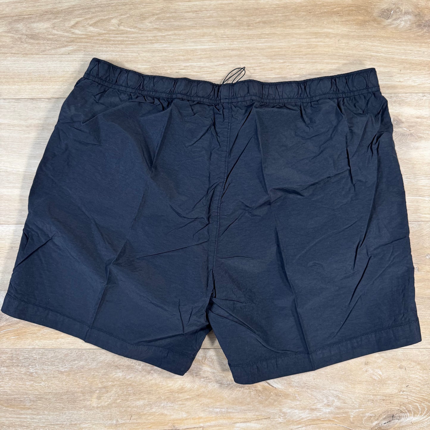 C.P. Company Flatt Nylon Logo Swim Shorts in Navy