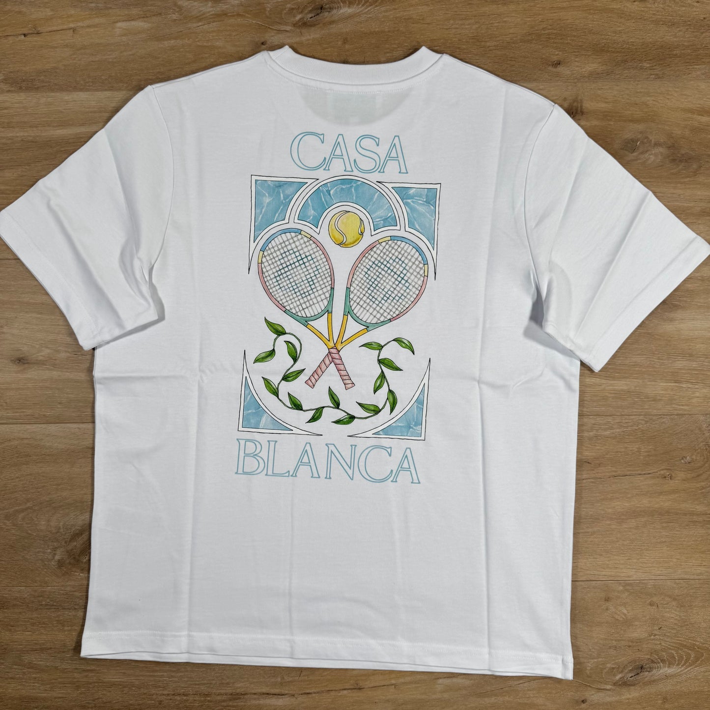 Casablanca Tennis Pastelle T-Shirt in White