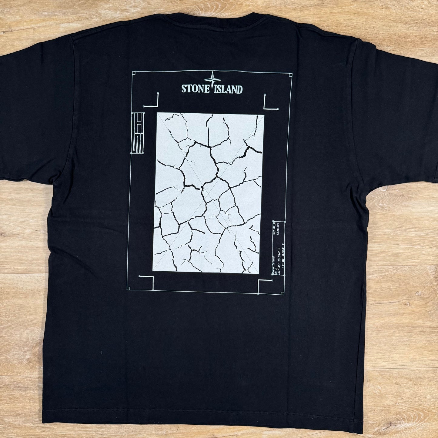 Stone Island 24/2 Organic Cotton Logo T-Shirt in Black