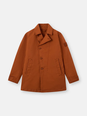 Stone Island David-TC Ghost Padded Peacoat in Terracotta