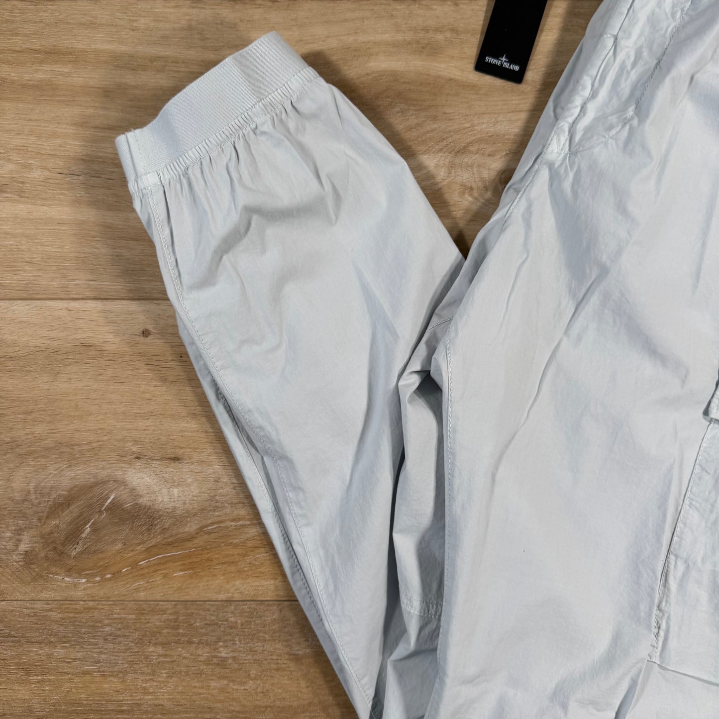 Stone Island Stretch Cotton Tela Cargo Pants in Sky Blue