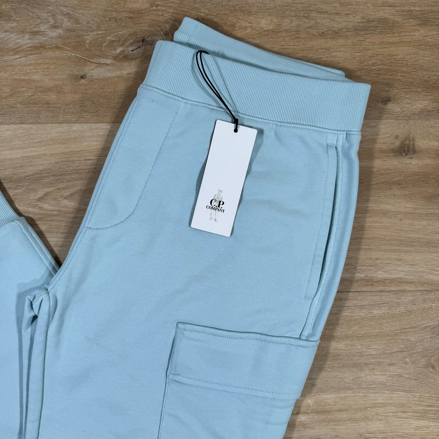 C.P. Company Diagonal Raised Sweatpants in Starlight Blue