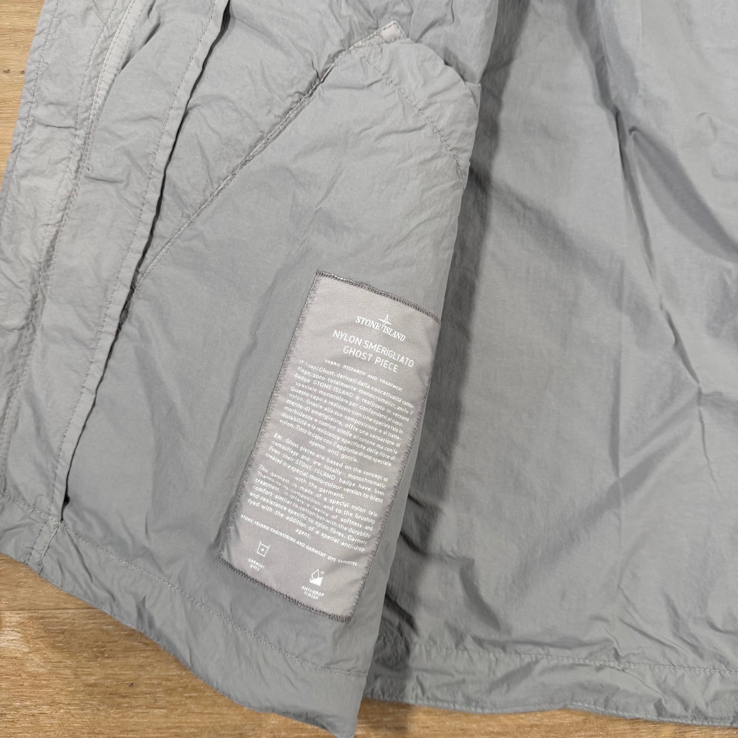 Stone Island Nylon Smerigliato Ghost Jacket in Dust Grey