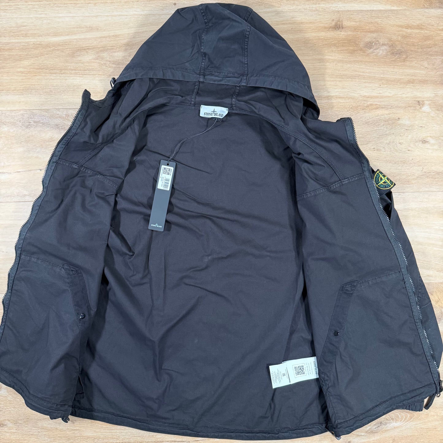 Stone Island Supima Cotton Twill Stretch-TC Jacket in Black