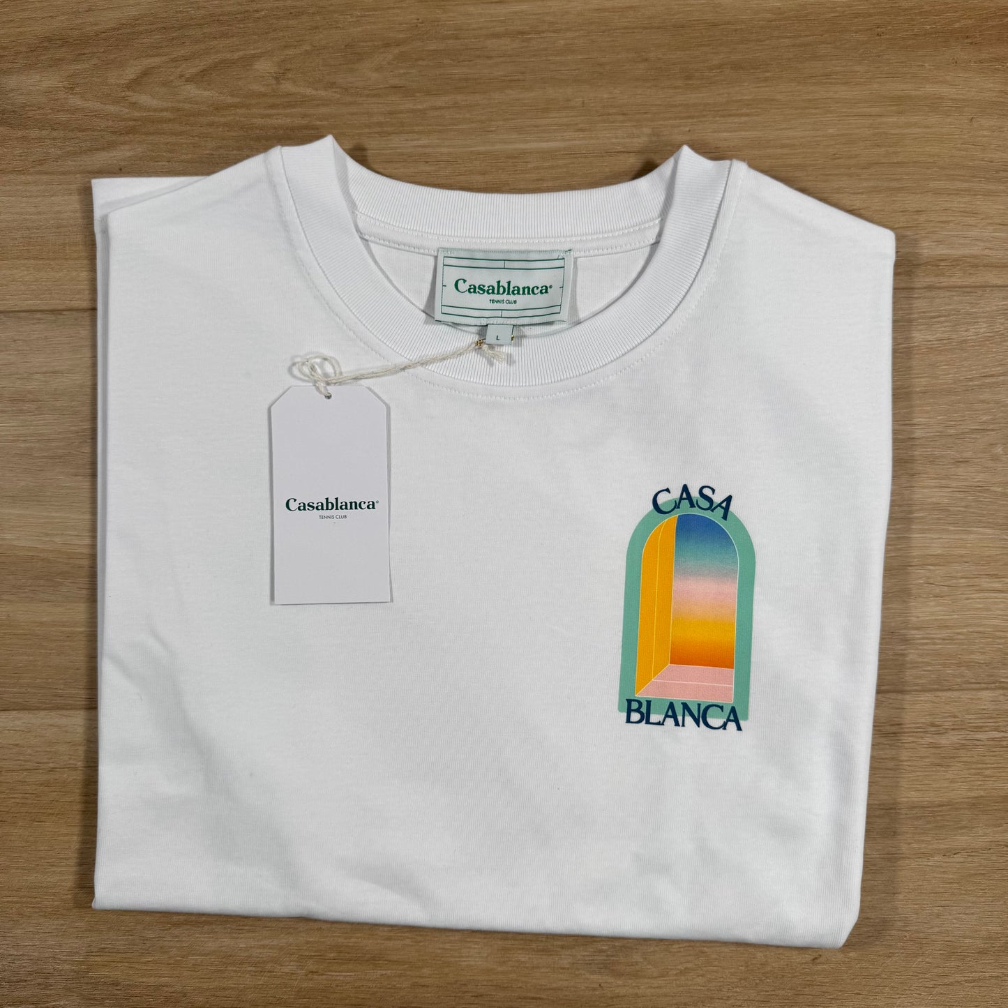 Casablanca L'Arc Colore T-Shirt in White
