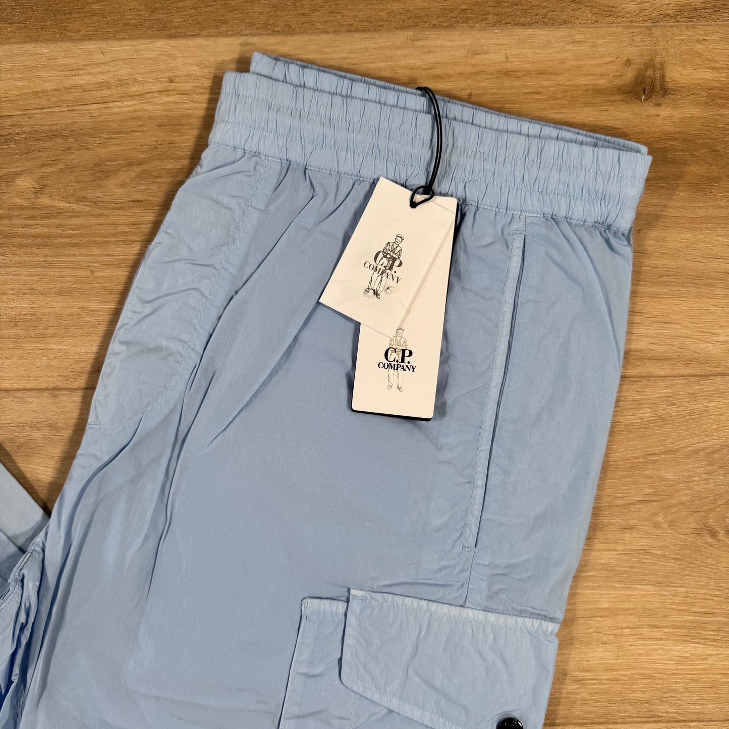C.P. Company Chrome-R Regular Lens Cargo Pants in Cerulean - Light Blue