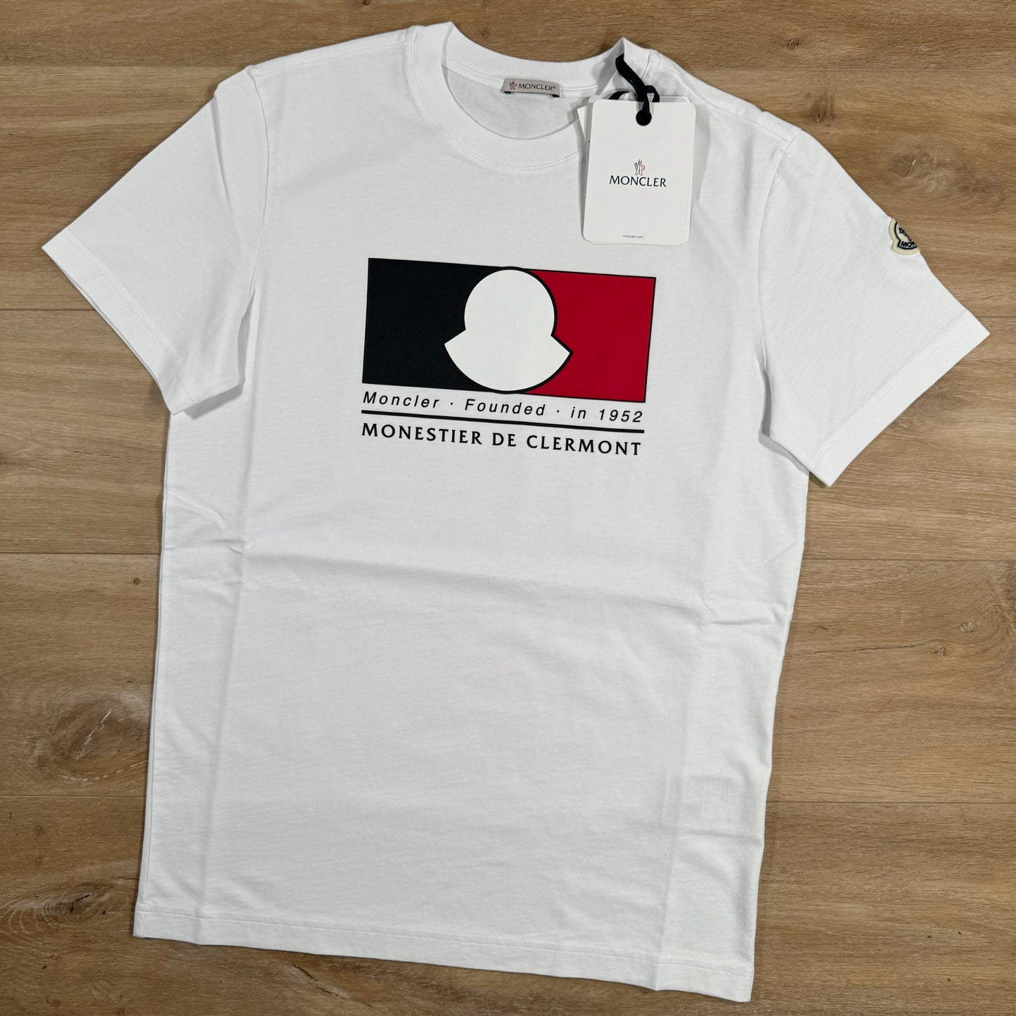 Moncler Box Logo T-Shirt in White