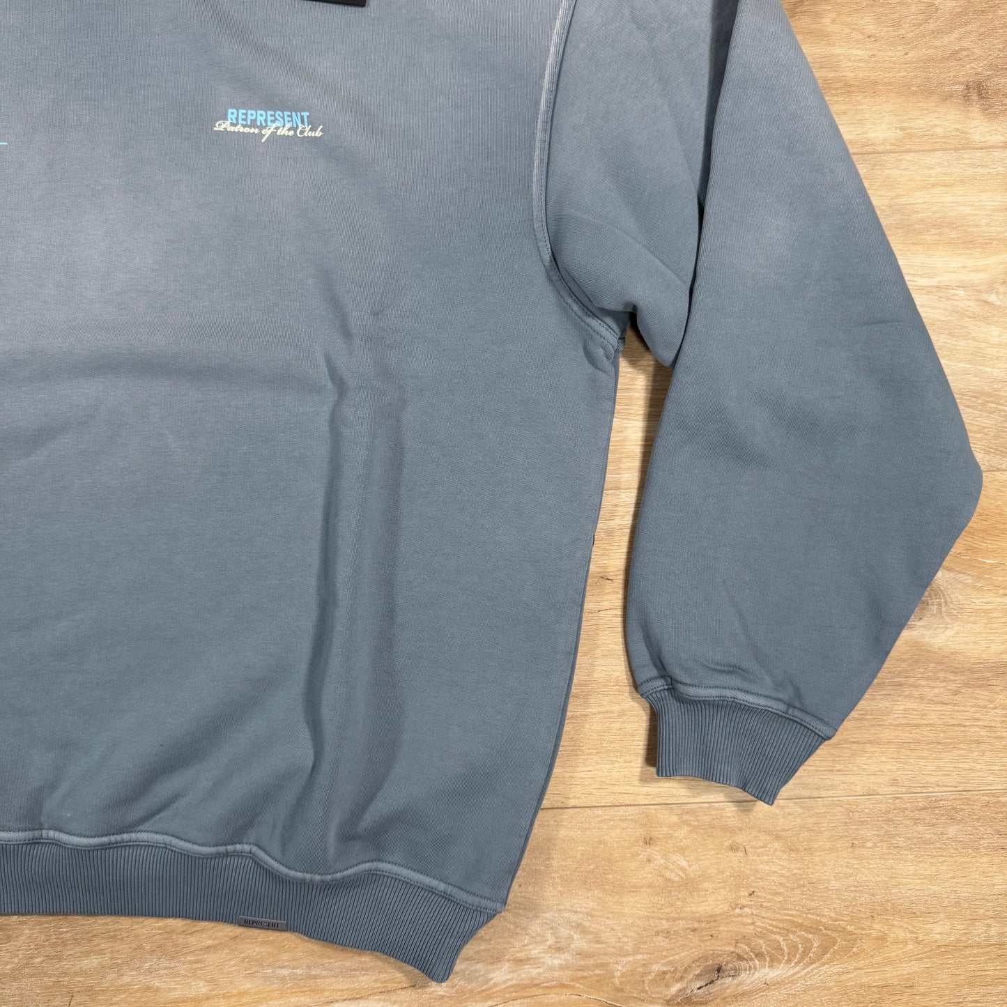 Represent Patron of the Club Sweatshirt in Washed Grey