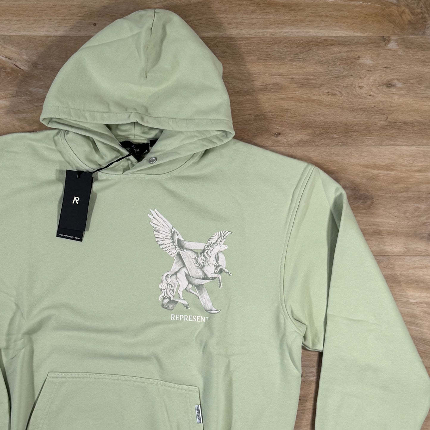 Represent Elegance In Motion Hoodie in Matcha