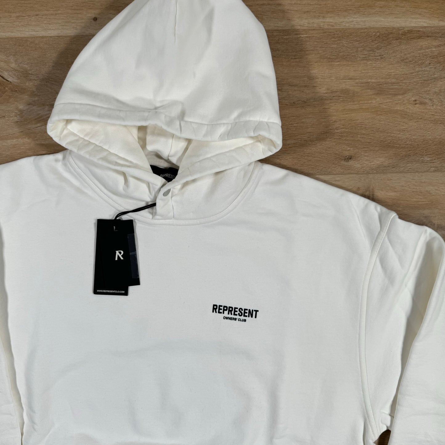 Represent Owners Club Hoodie in Flat White