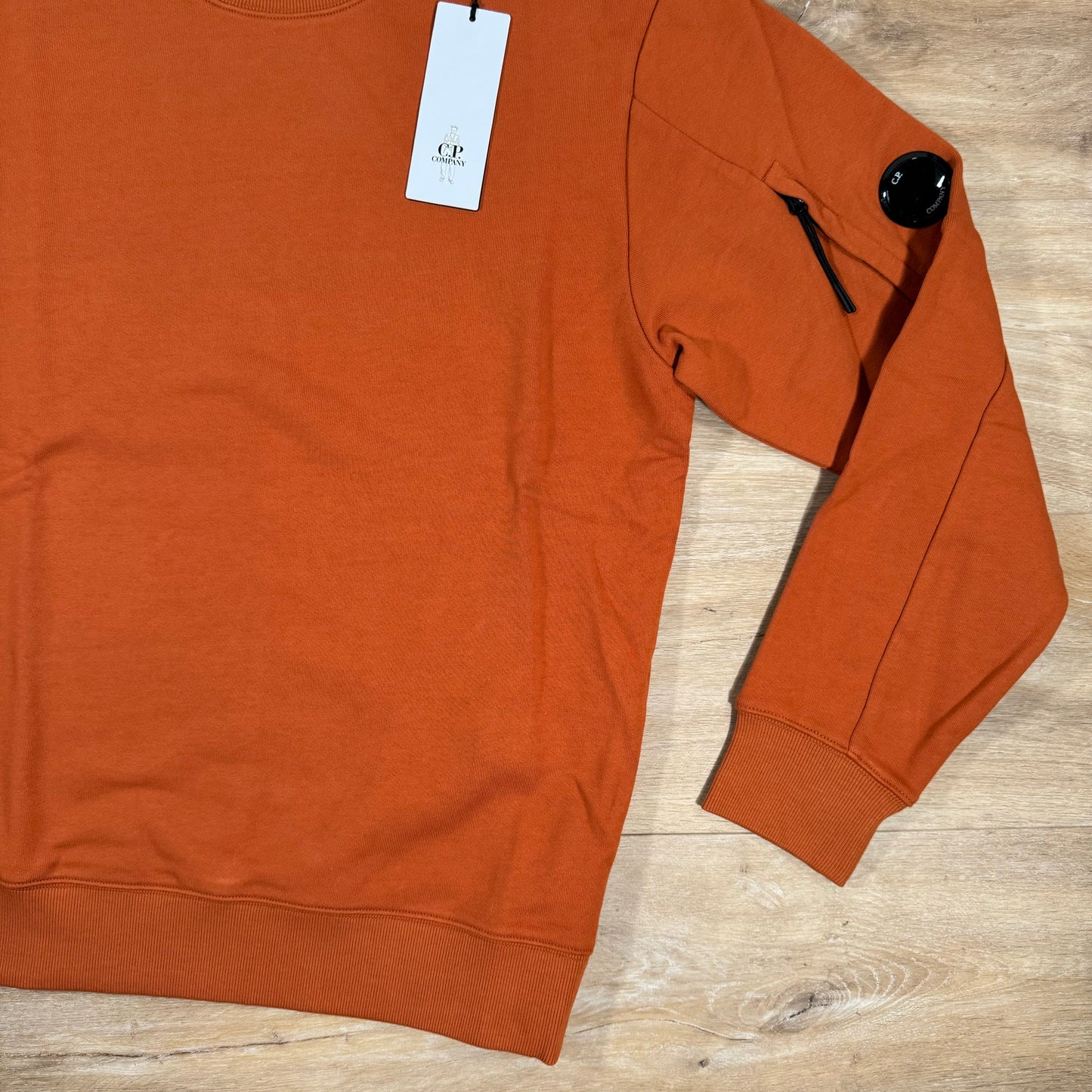 C.P. Company Diagonal Raised Lens Sweatshirt in Bombay Brown