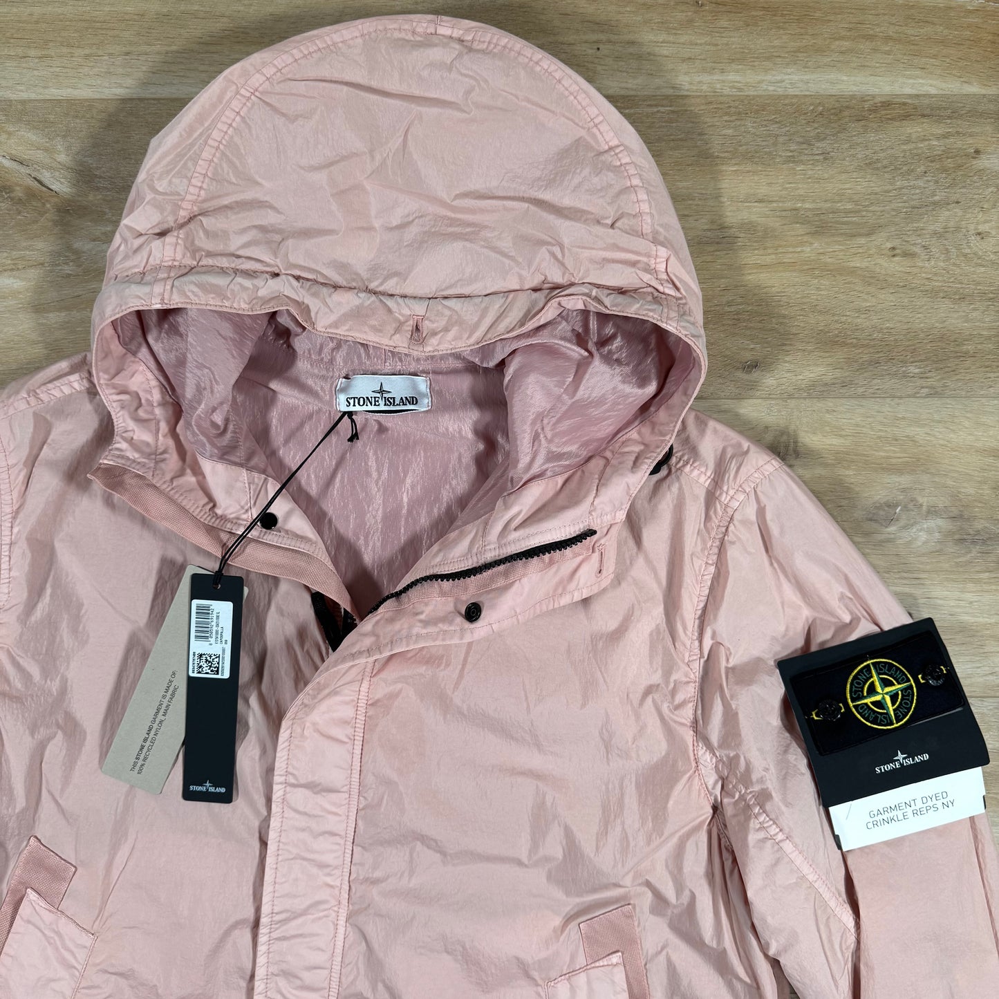 Stone Island Crinkle Reps R-NY Jacket in Antique Rose