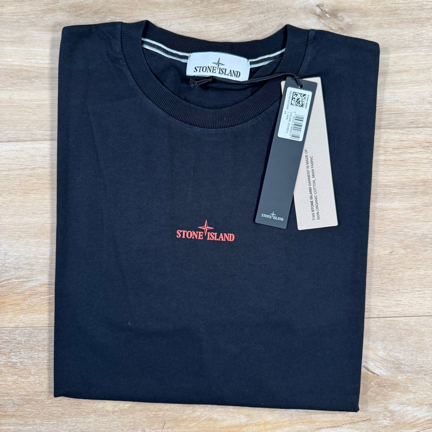 Stone Island Organic Cotton Compass Camo T-Shirt in Black