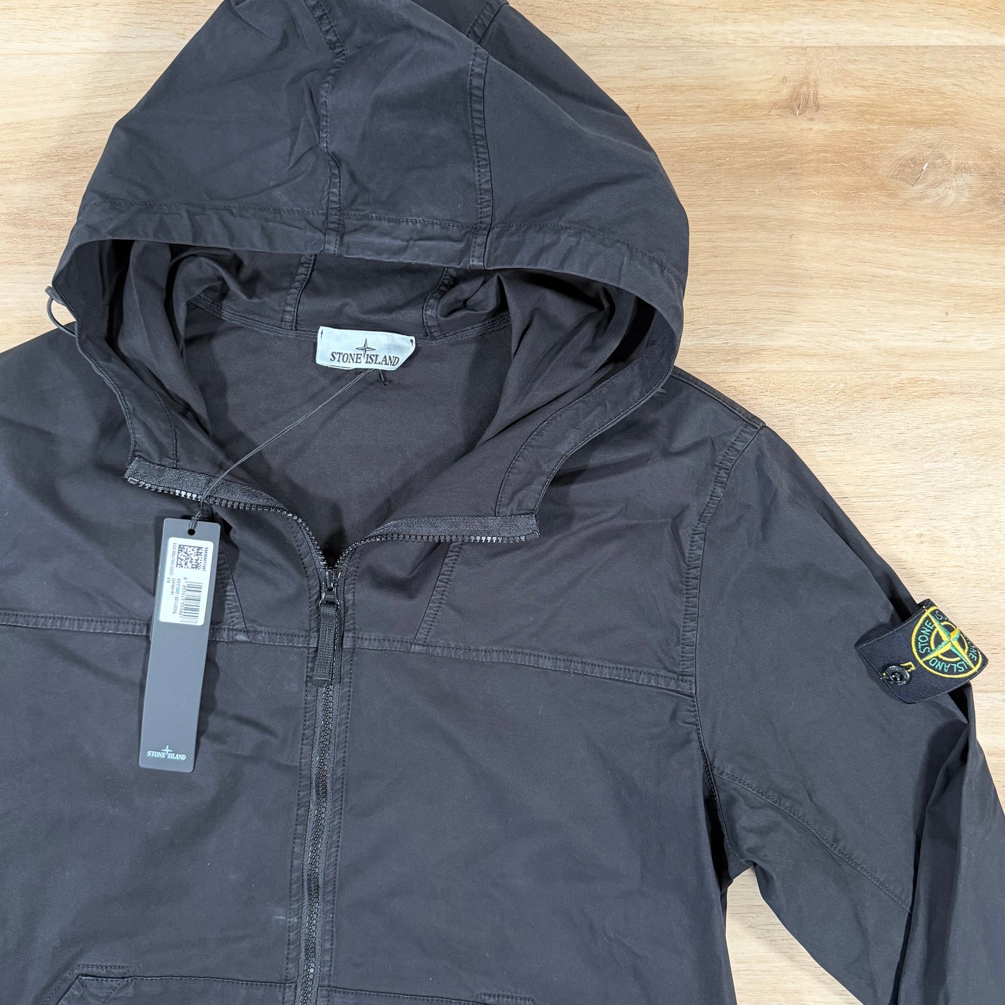 Stone Island Supima Cotton Twill Stretch-TC Jacket in Black