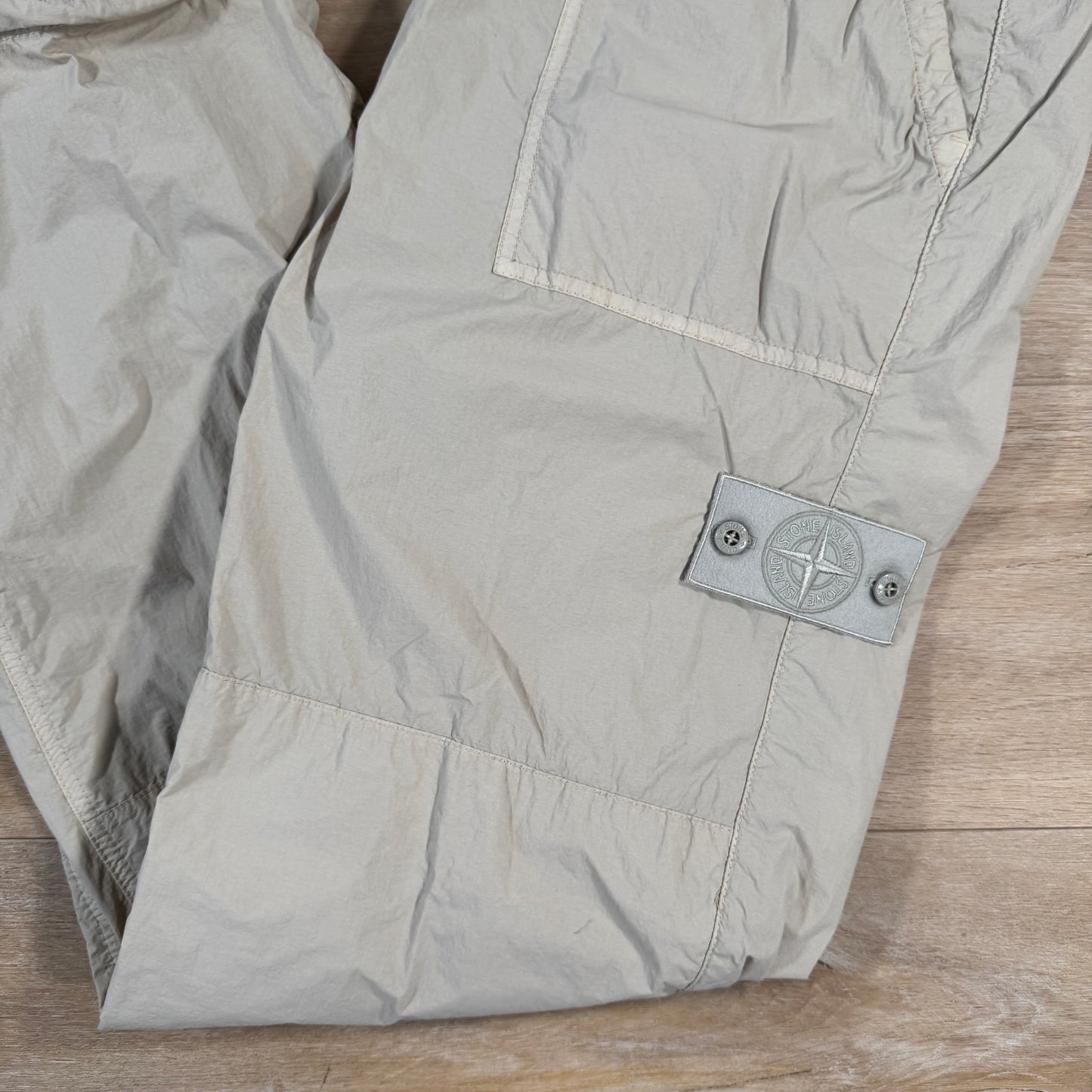 Stone Island Nylon Smerigliato Ghost Trousers in Beige