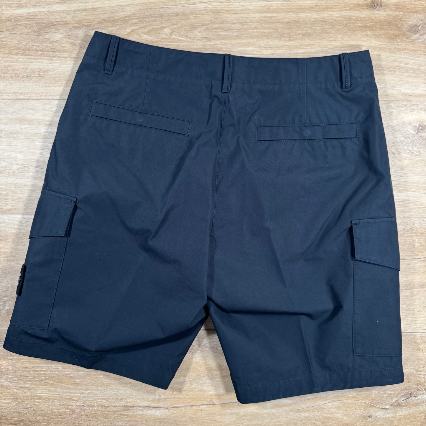 Stone Island Weatherproof Ghost Cargo Bermuda Shorts in Navy