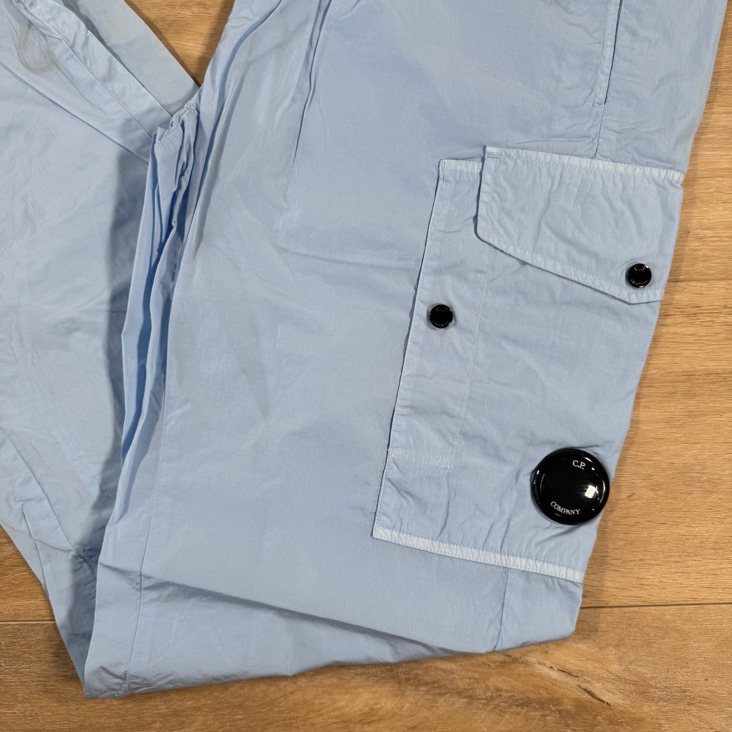 C.P. Company Chrome-R Regular Lens Cargo Pants in Cerulean - Light Blue