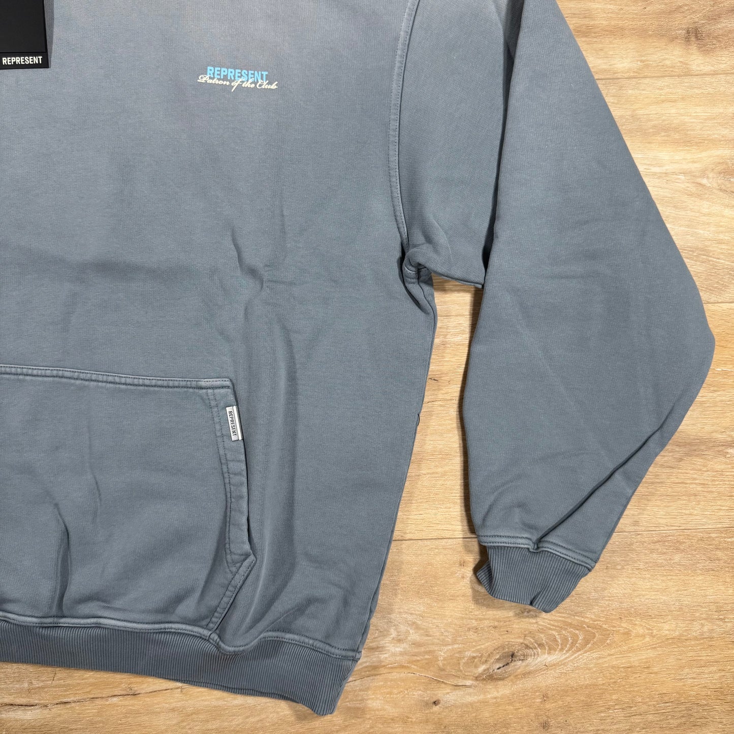 Represent Patron Of The Club Hoodie in Washed Grey