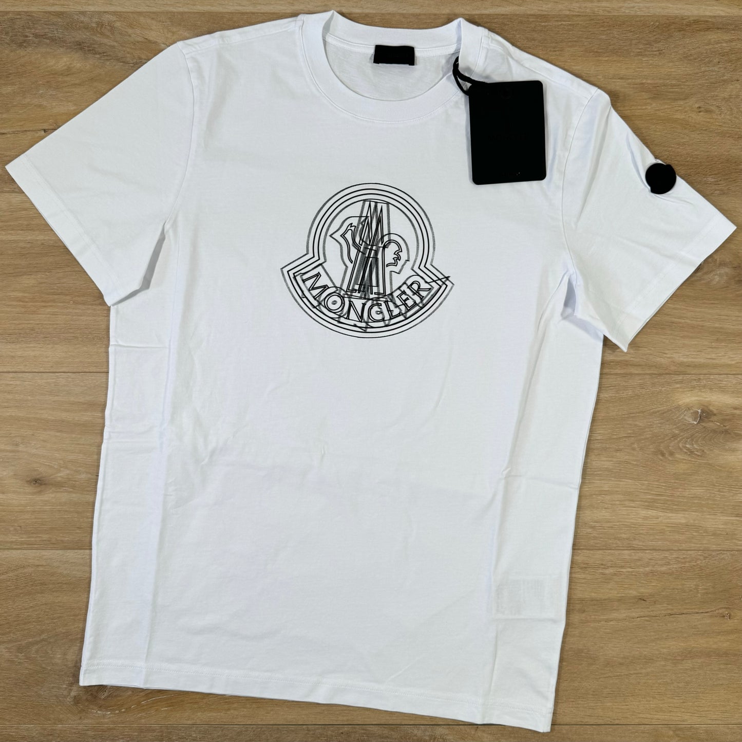 Moncler Logo Motif T-Shirt in White