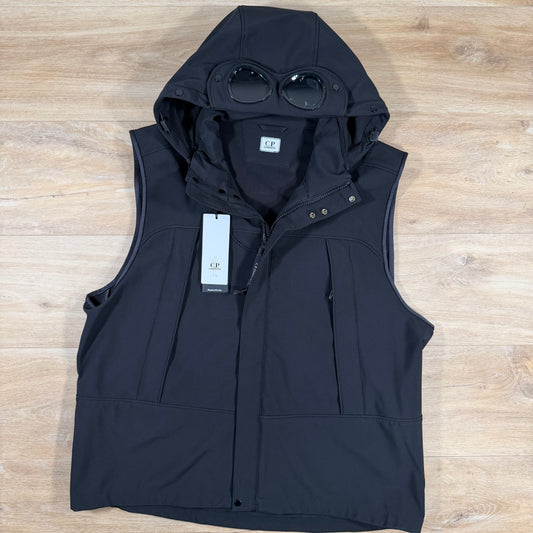 C.P. Company Shell-R Goggle Gilet in Black