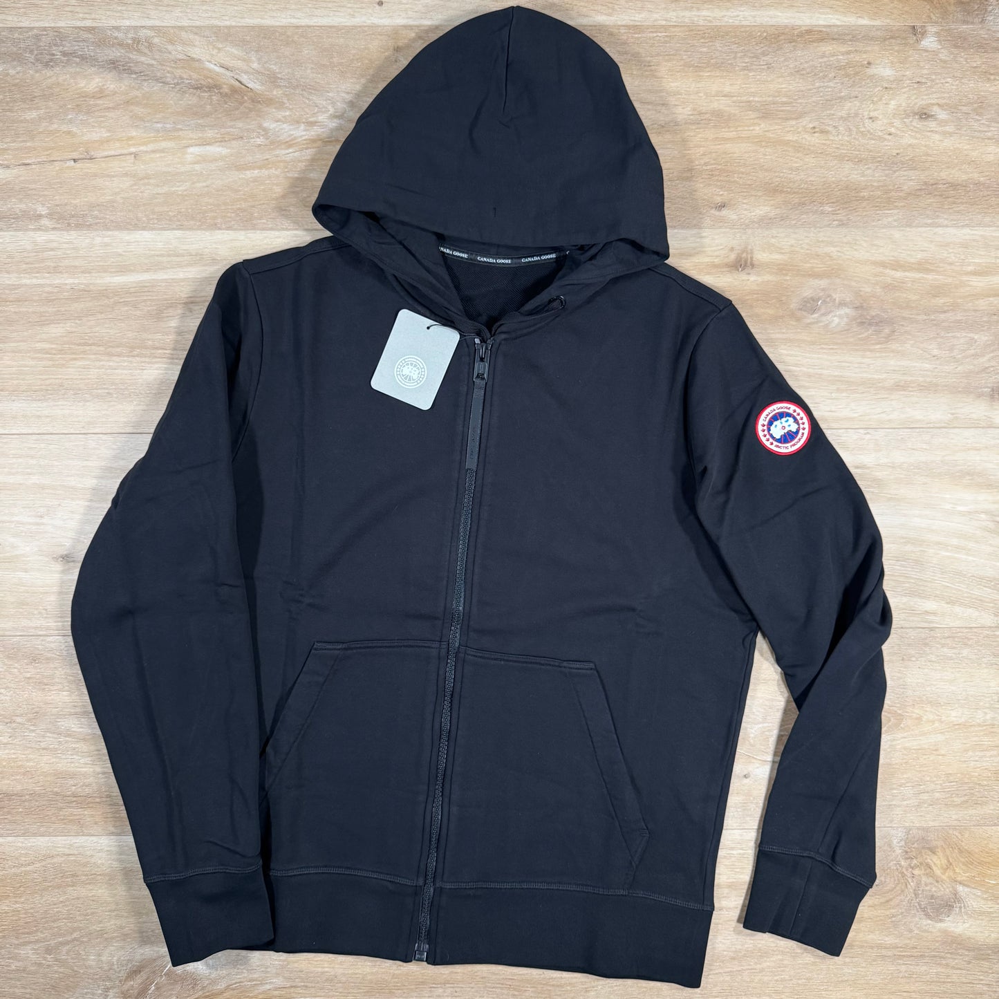 Canada Goose Full-Zip Huron Hoodie in Black