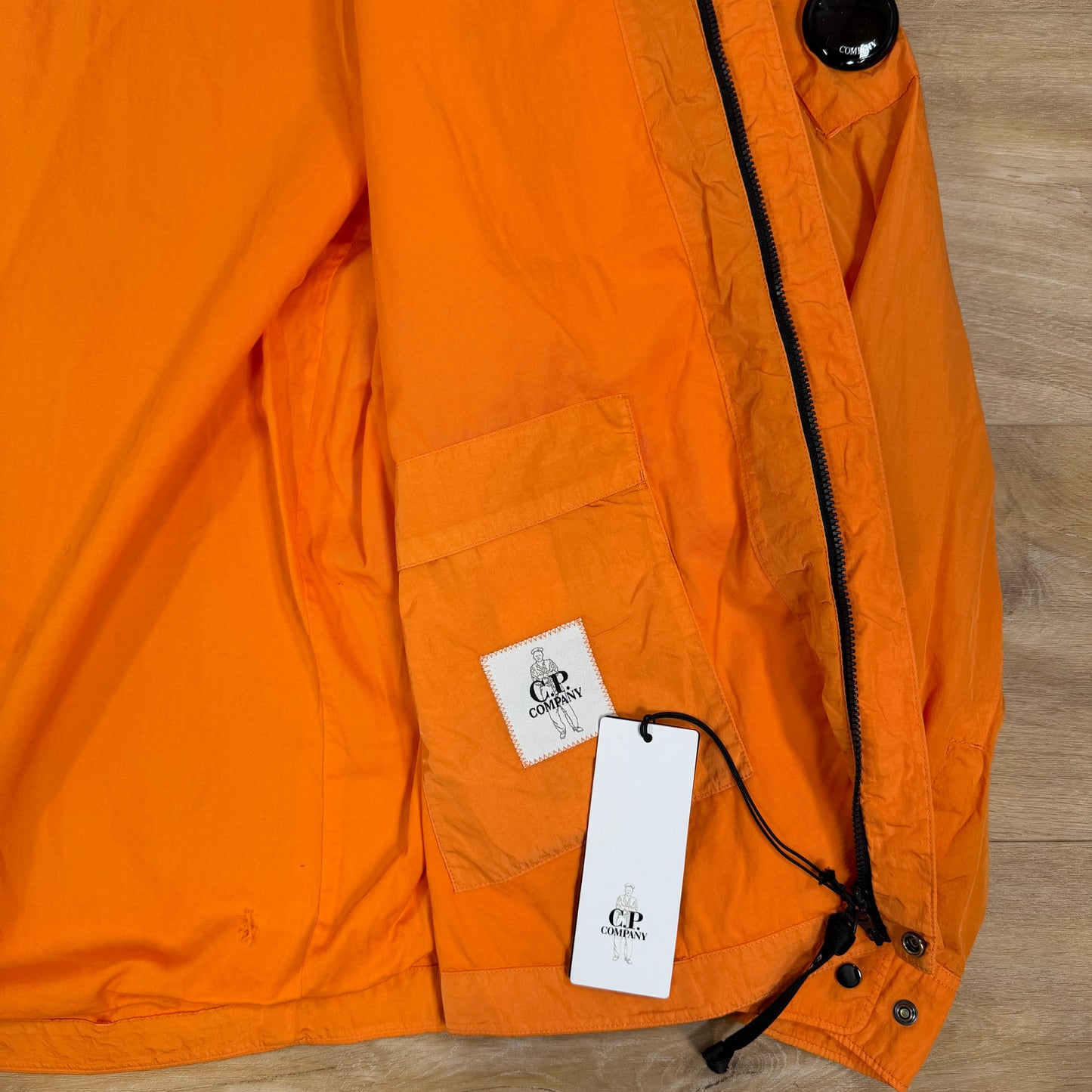C.P. Company Chrome-R Lens Overshirt in Russet Orange