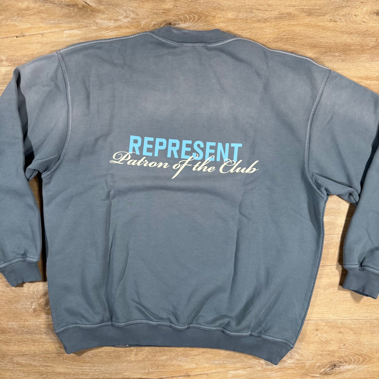 Represent Patron of the Club Sweatshirt in Washed Grey