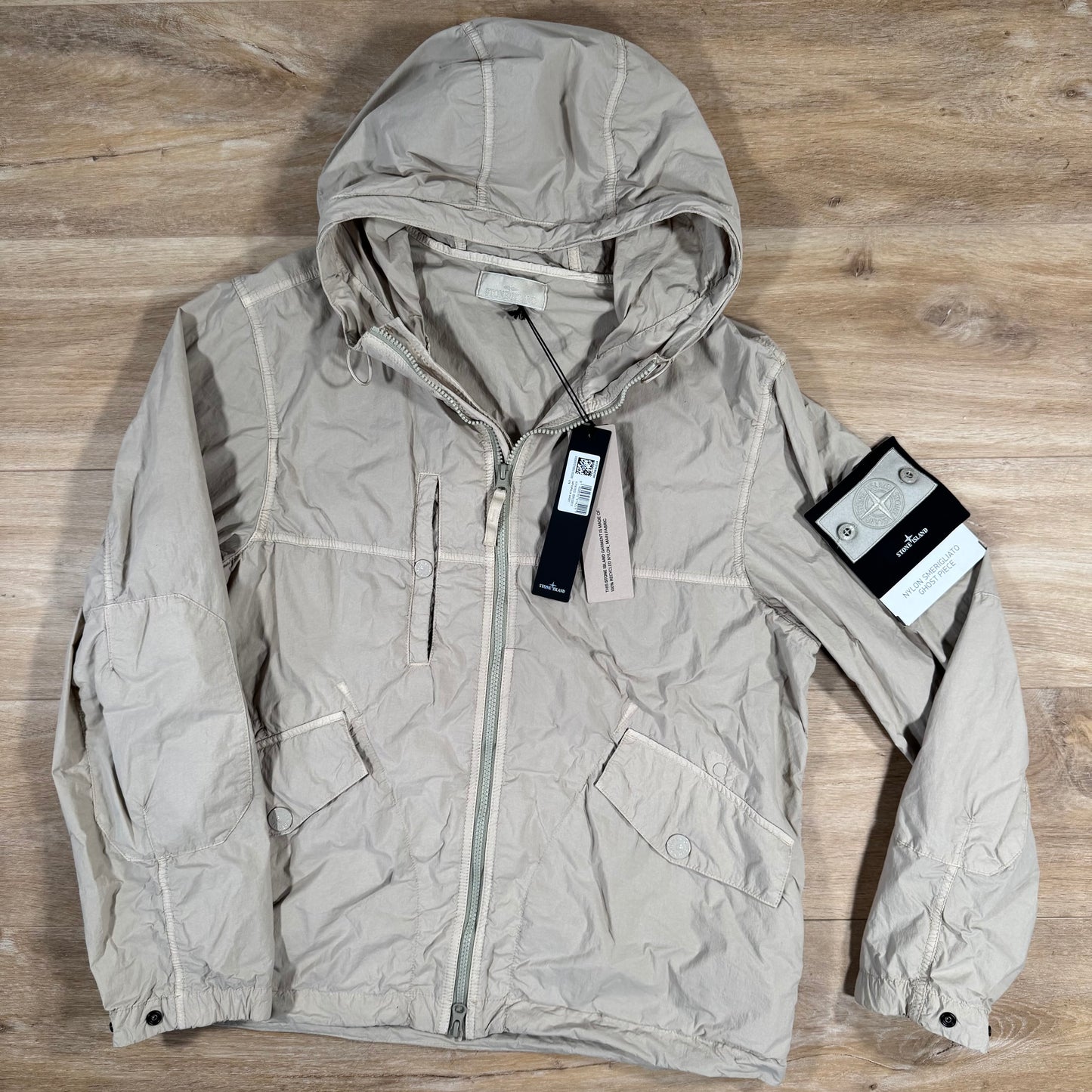 Stone Island Nylon Smerigliato Ghost Jacket in Beige