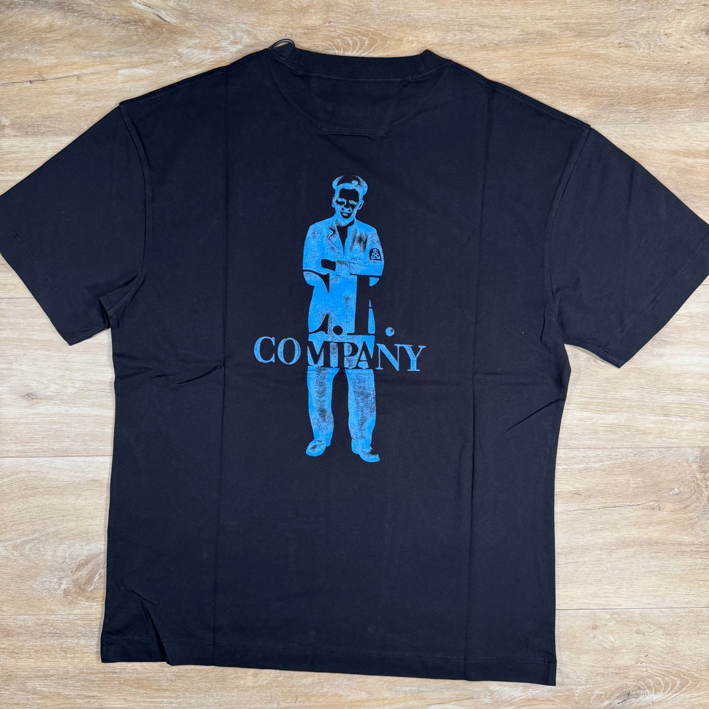 C.P. Company 30/1 Jersey Logo T-Shirt in Black