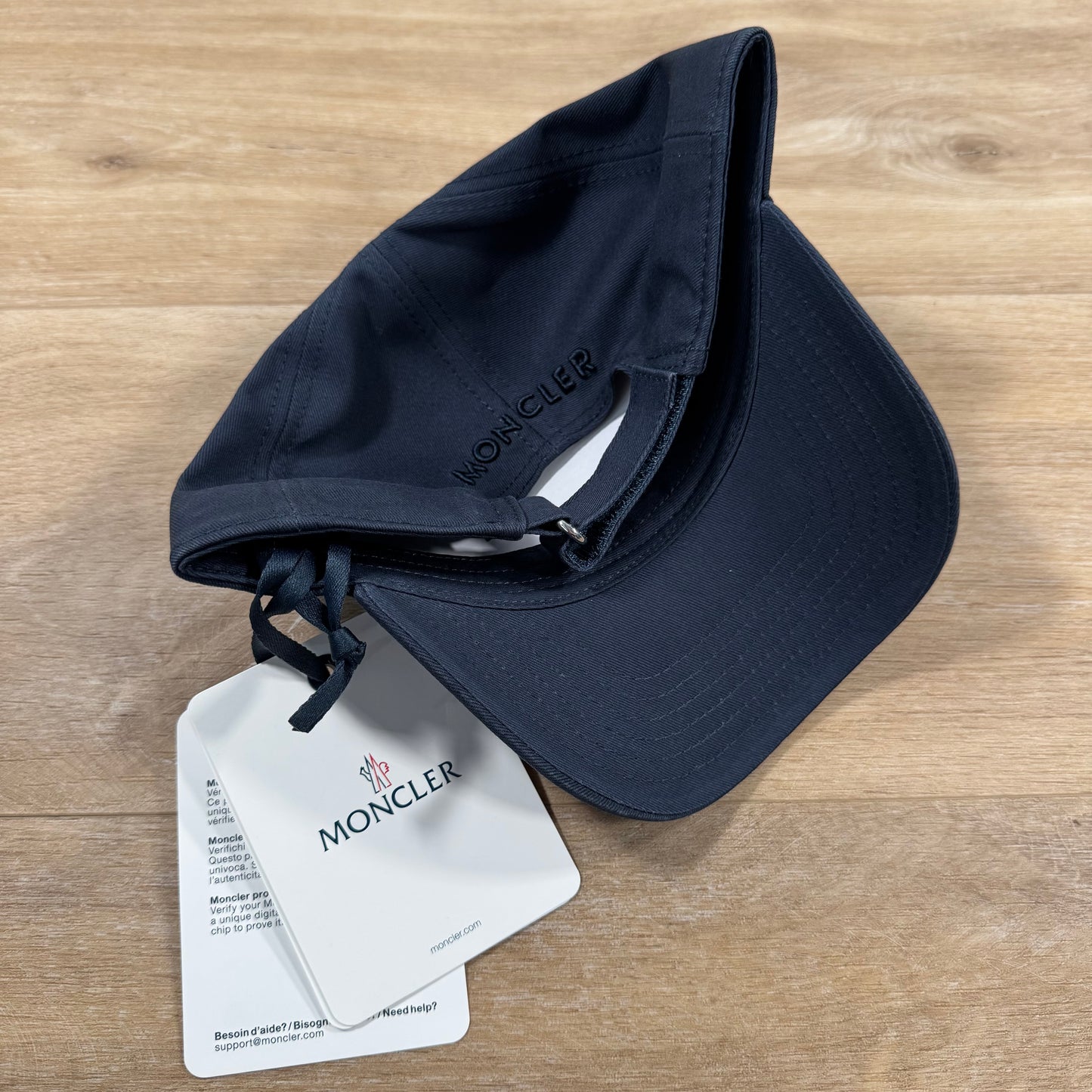 Moncler Gabardine Baseball Cap in Navy