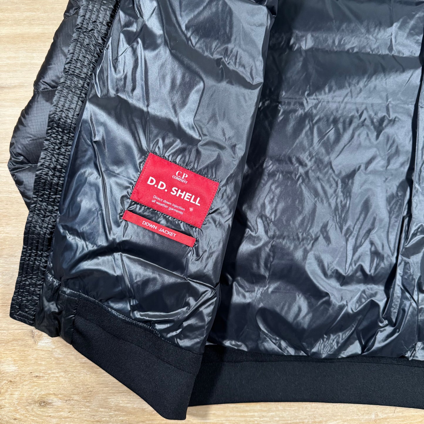 C.P. Company D.D. Shell Lens Down Jacket in Black