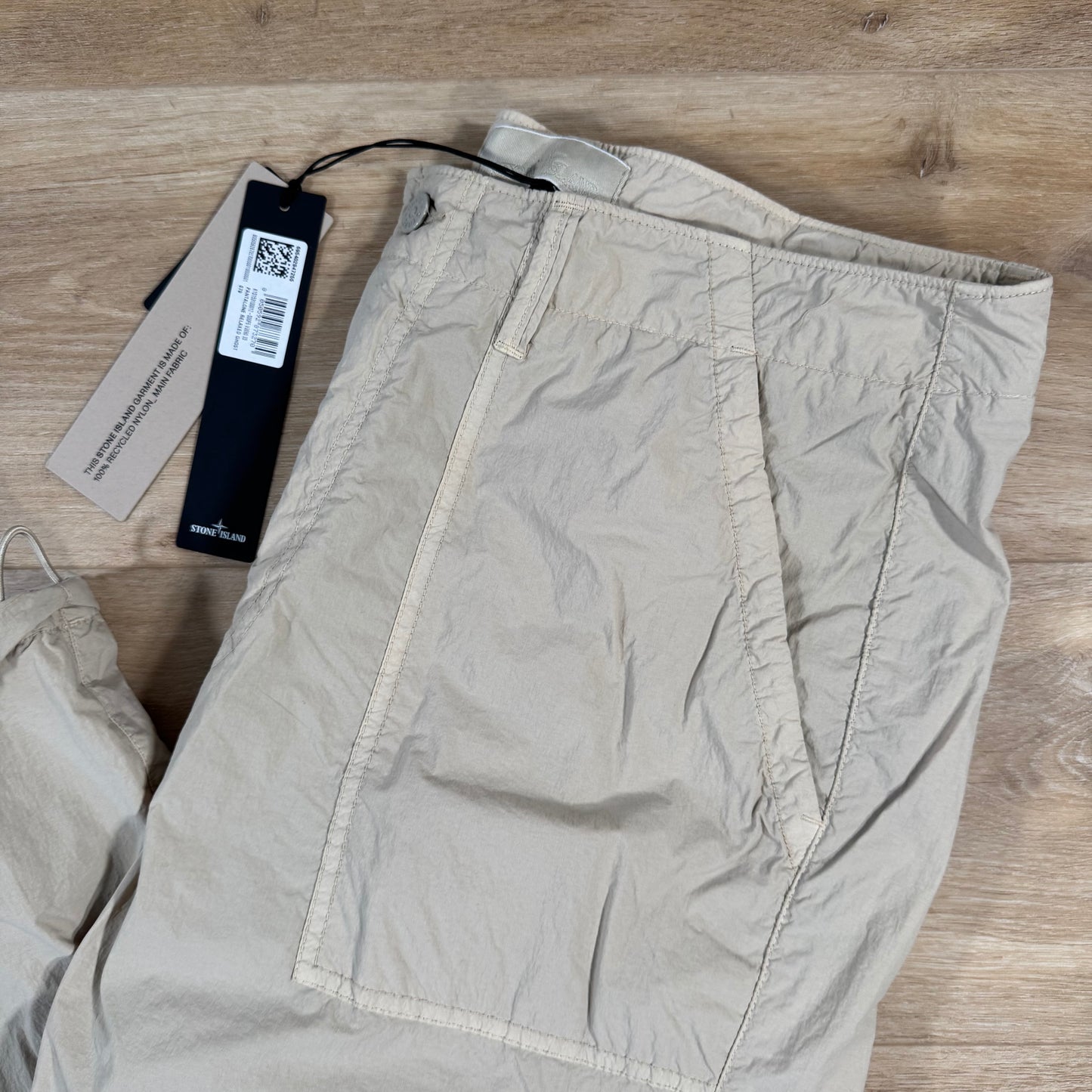 Stone Island Nylon Smerigliato Ghost Trousers in Beige