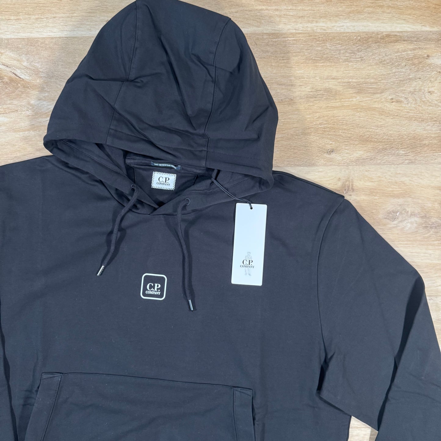 C.P. Company Metropolis Graphic Hoodie in Black