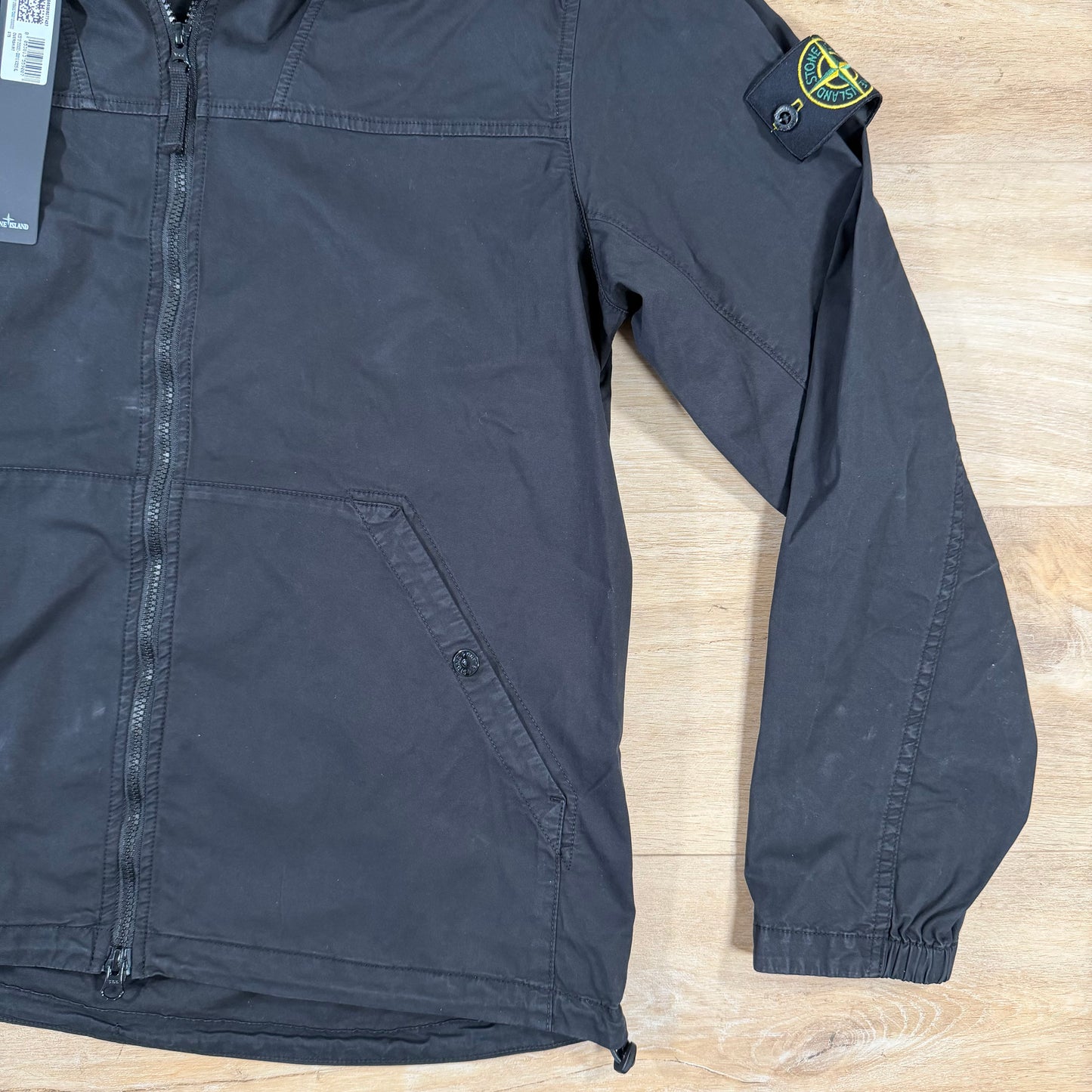 Stone Island Supima Cotton Twill Stretch-TC Jacket in Black