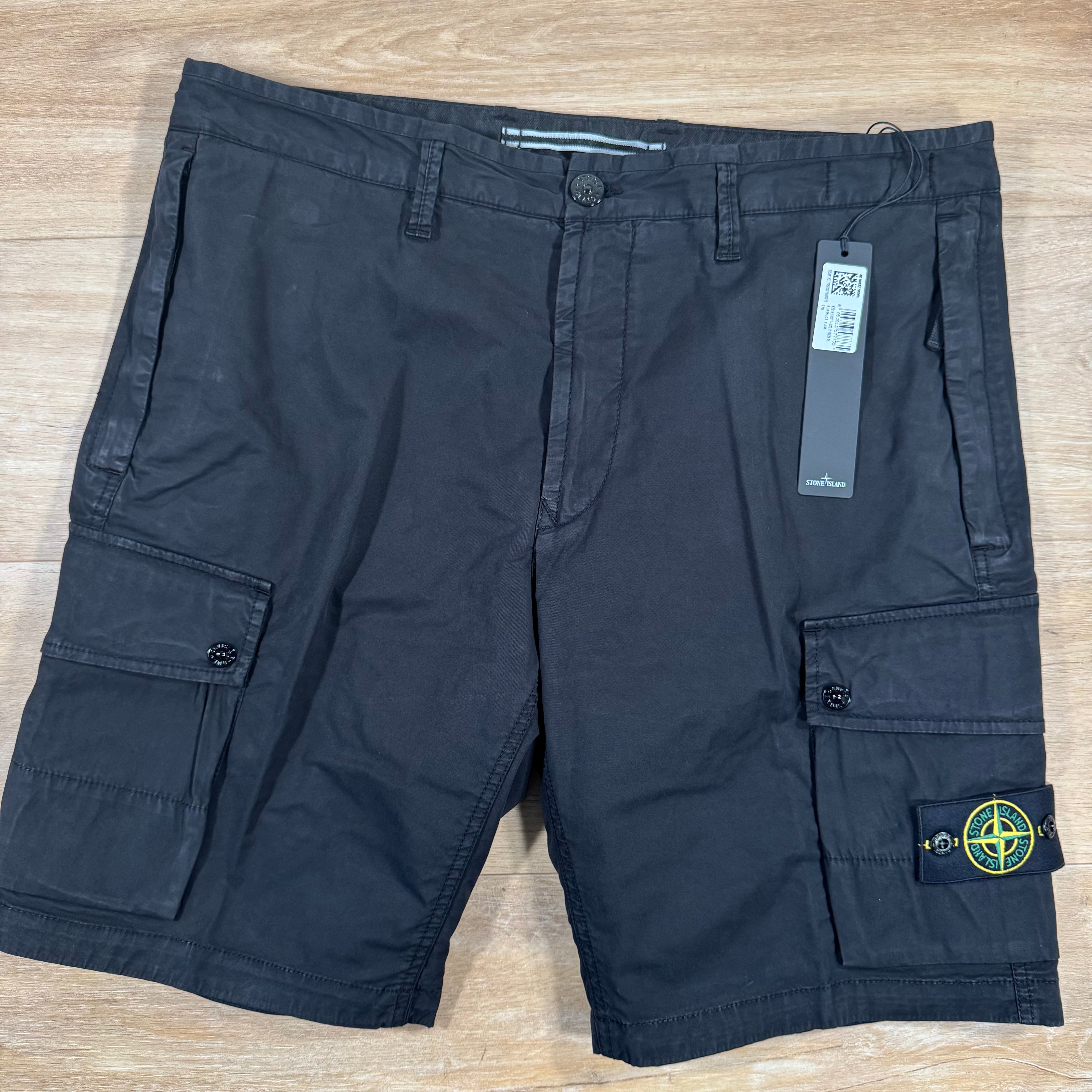 Stone Island Supima Cotton Twill Stretch-TC Bermuda Shorts in