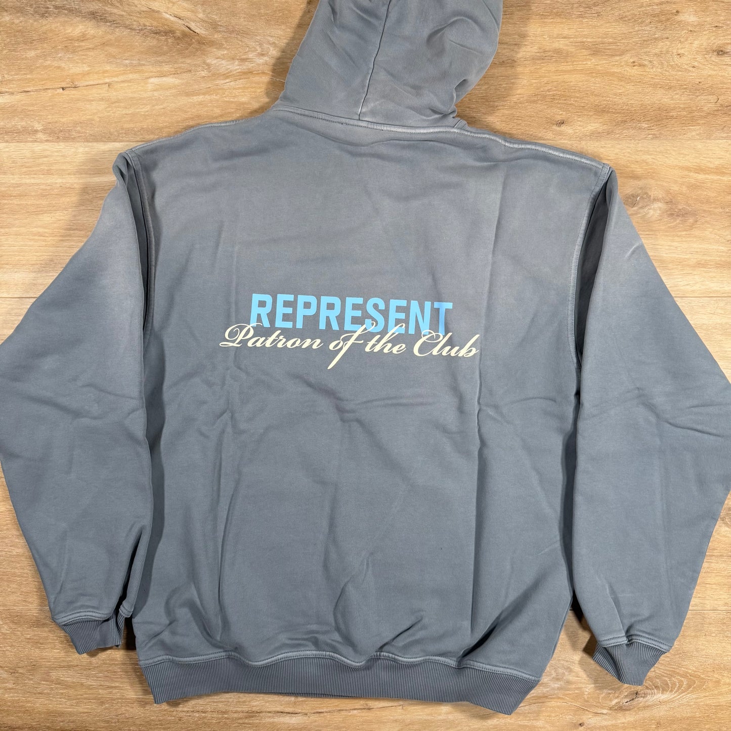 Represent Patron Of The Club Hoodie in Washed Grey