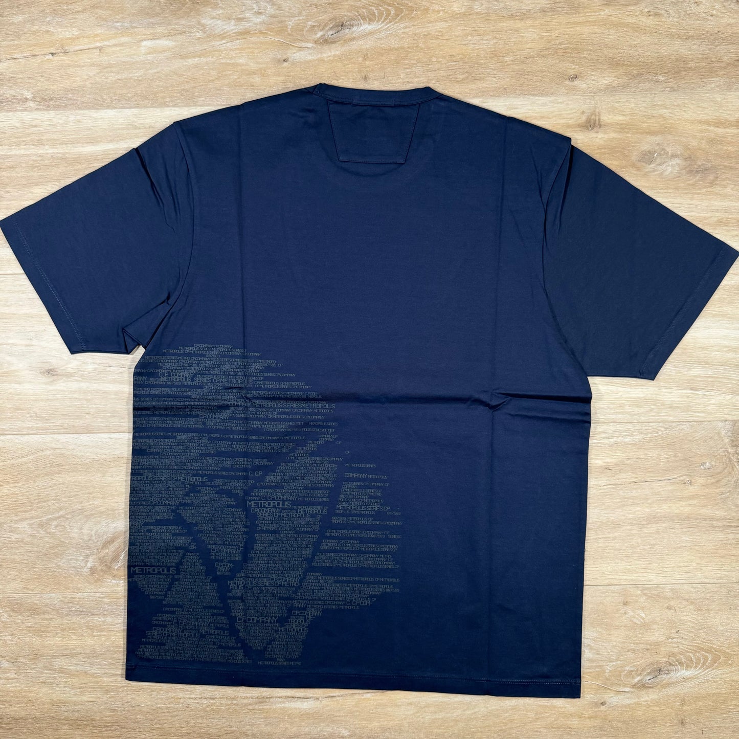 C.P. Company Metropolis Mercerized Logo T-Shirt in Navy