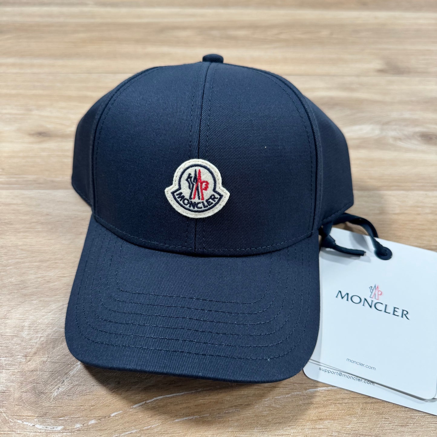 Moncler Gabardine Baseball Cap in Navy