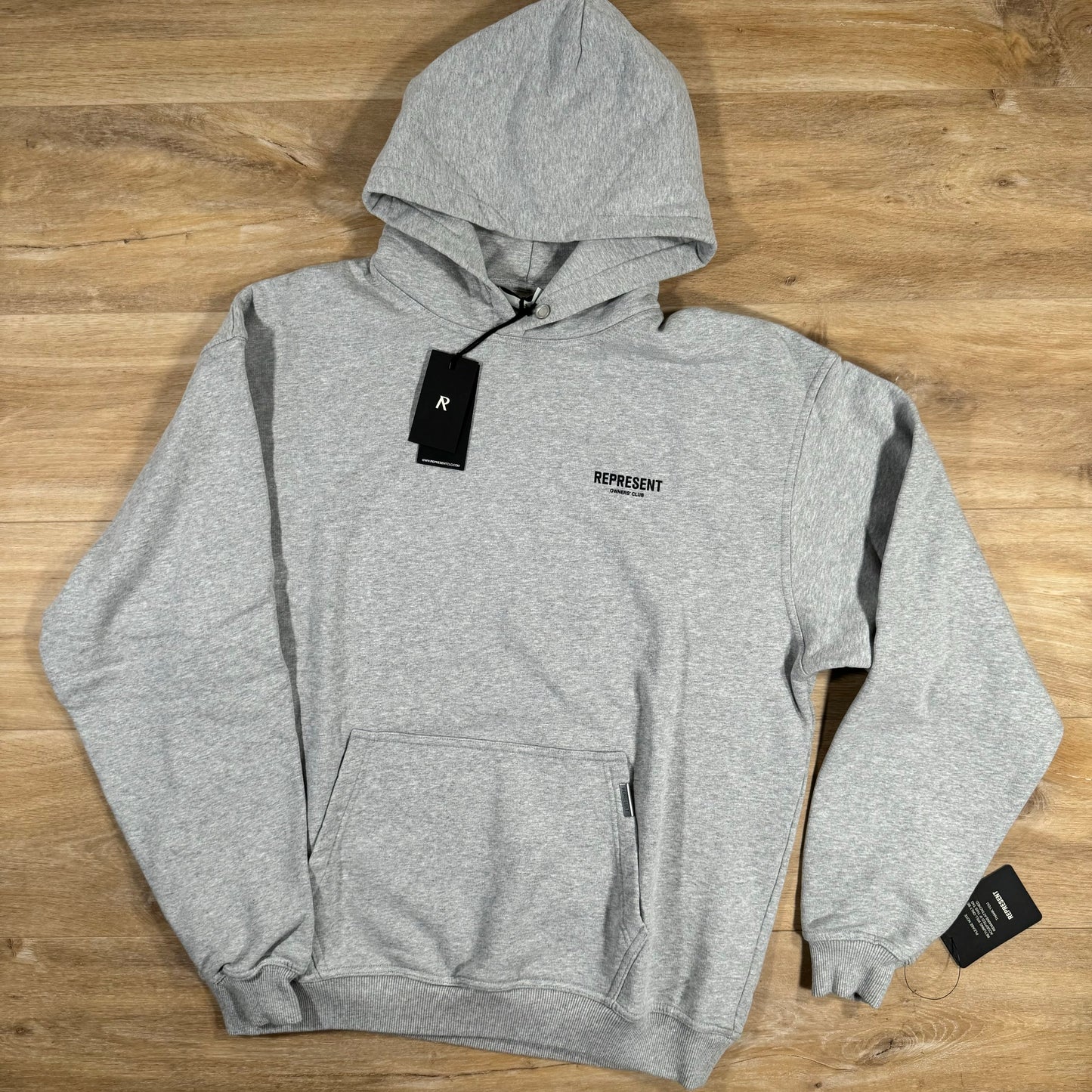 Represent Owners Club Hoodie in Ash Grey
