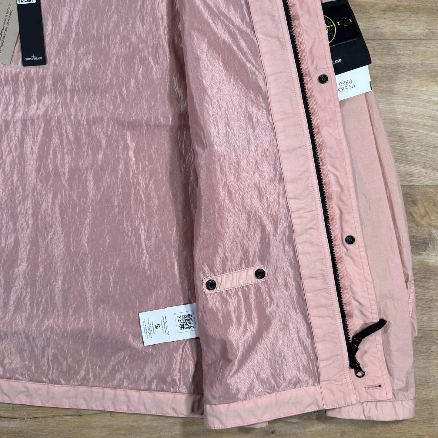 Stone Island Crinkle Reps R-NY Jacket in Antique Rose