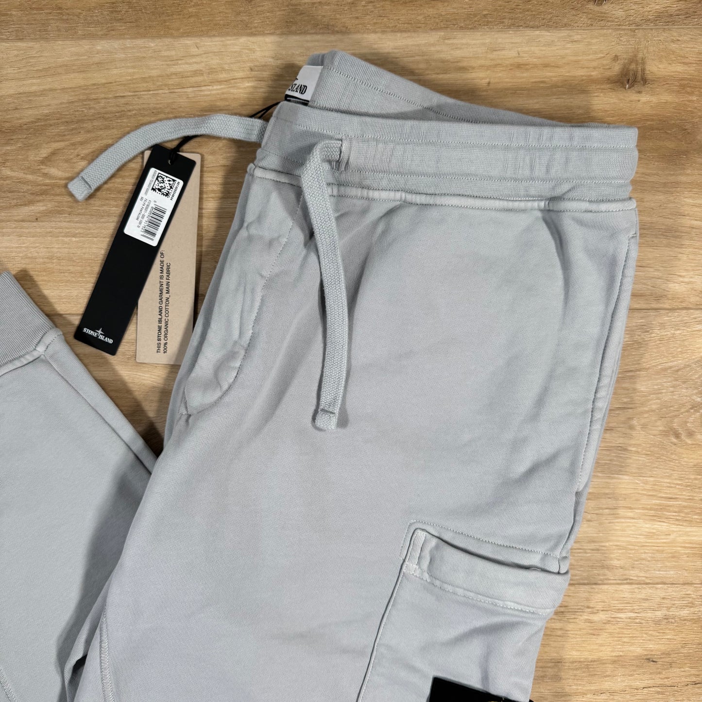 Stone Island Slim Fit Sweatpants in Pearl Grey