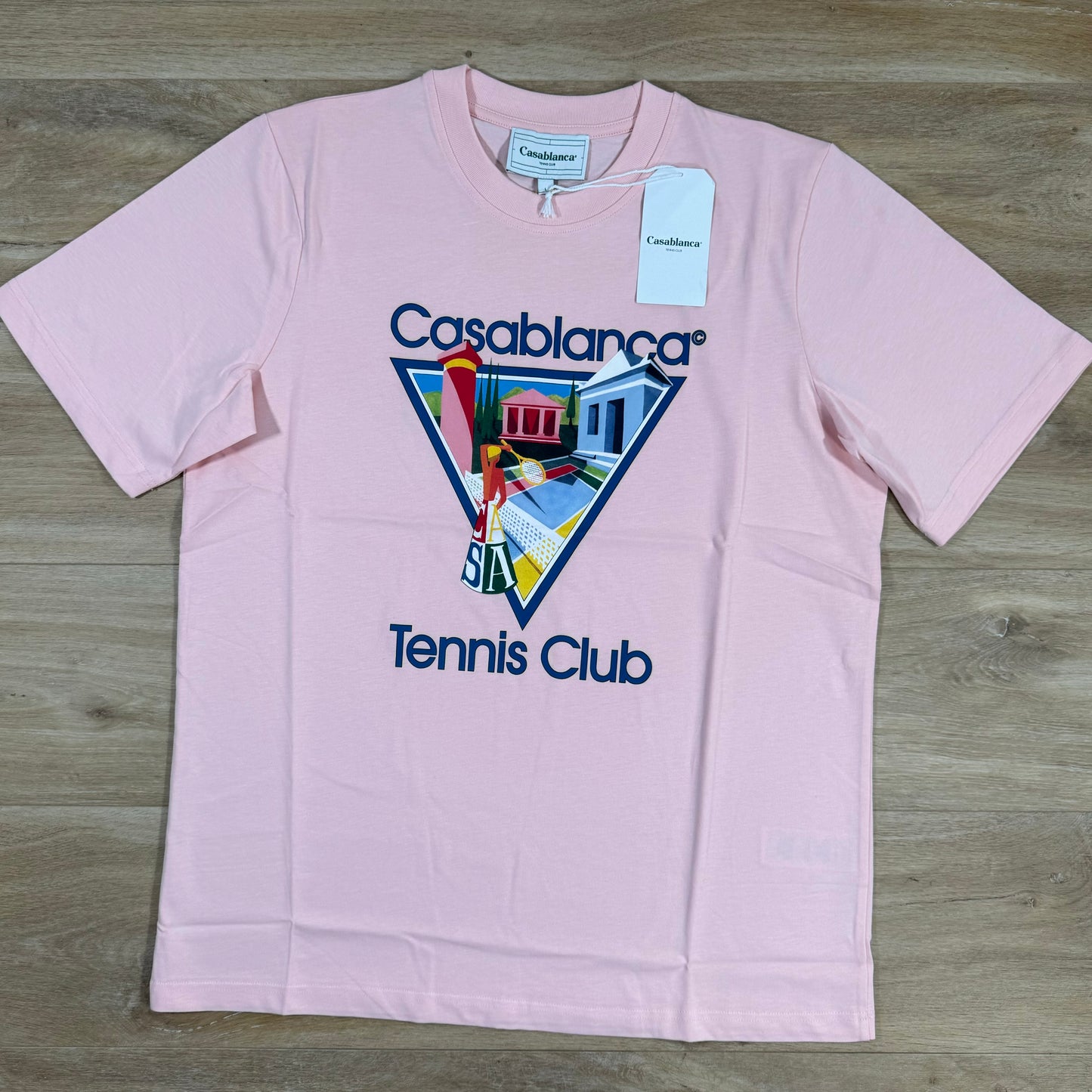 Casablanca La Joueuse T-Shirt in Pale Pink