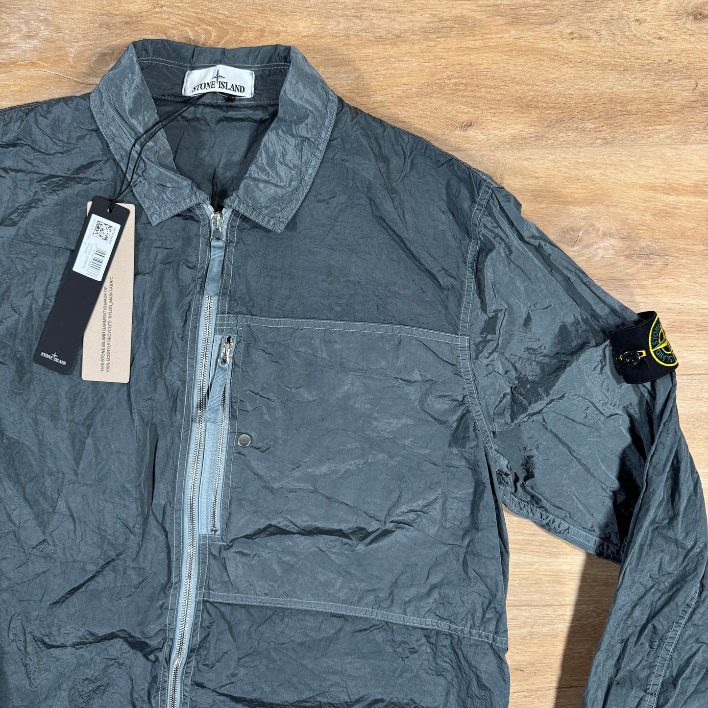 Stone Island Nylon Metal Overshirt in Avio Blue